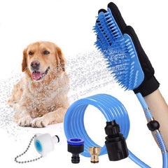 Brosse de douche avec tuyau pour chien