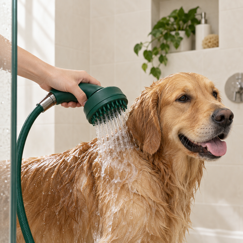 Brosse de douche MUZO avec tuyau